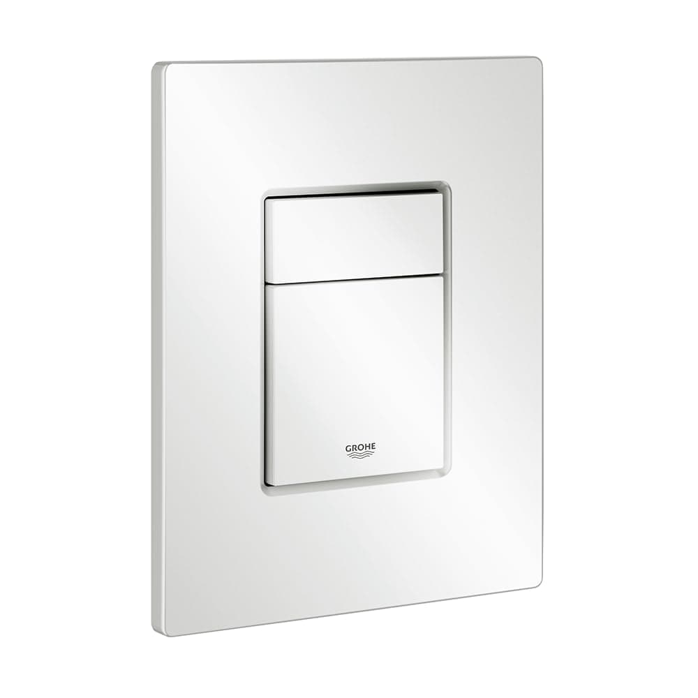 Skate Cosmopolitan Flush Plate for Concealed Gd2 Cisterns, Water-Saving, Dual Flush with Start-and-Stop Activation, Easy To Install, Alpine White, 38732SH0