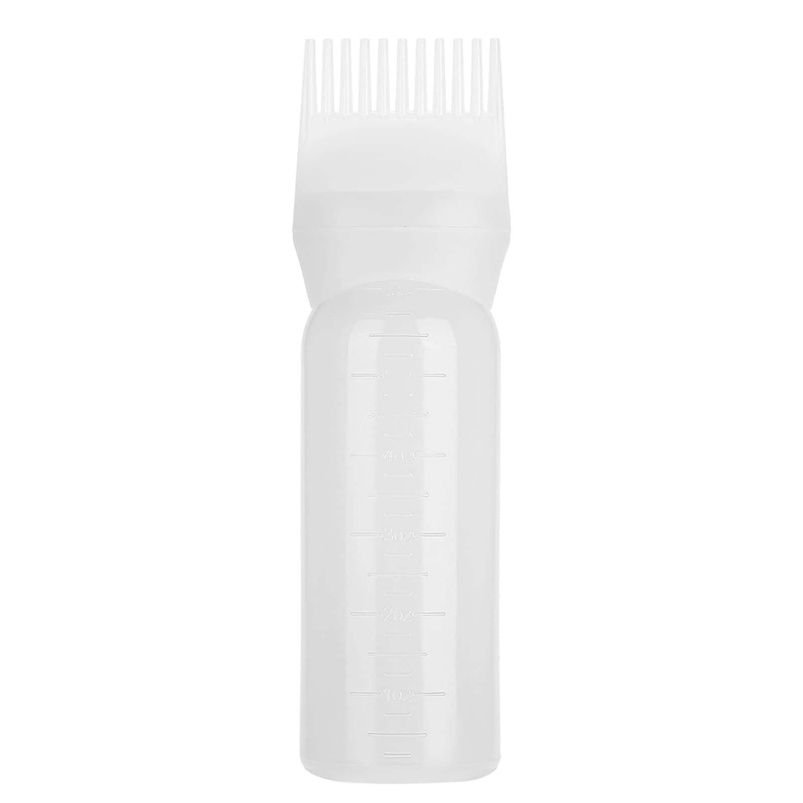 Serlium Hair Oil Applicator Bottle, 160ml Root Comb Applicator Bottle Lightweight Oil Bottle for Hair for Scalp Treatment Essential and Hair Coloring Dye(White)