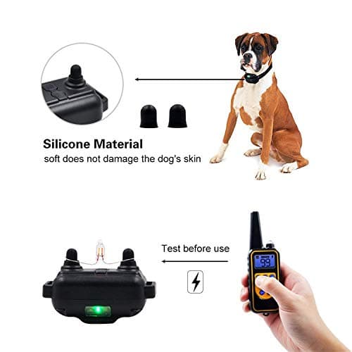 Dog Training Collar, Rechargeable and Waterproof Shock Collar for Large Dogs and Small Dogs, 3 Training Modes Beep 1-99 Levels Vibration and Shock Collar for Dogs (DTC3)