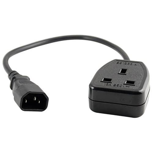 PDU/UPS Power Extension Cable,Quality UPS Power Cable IEC320 C14 Male Plug to UK 13A Female Socket BS1363