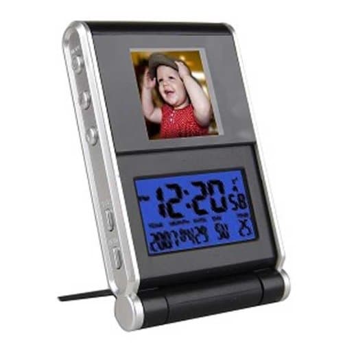 1.5" GoldLantern DPF-0015C USB Digital Photo Frame & Alarm Clock (Black)