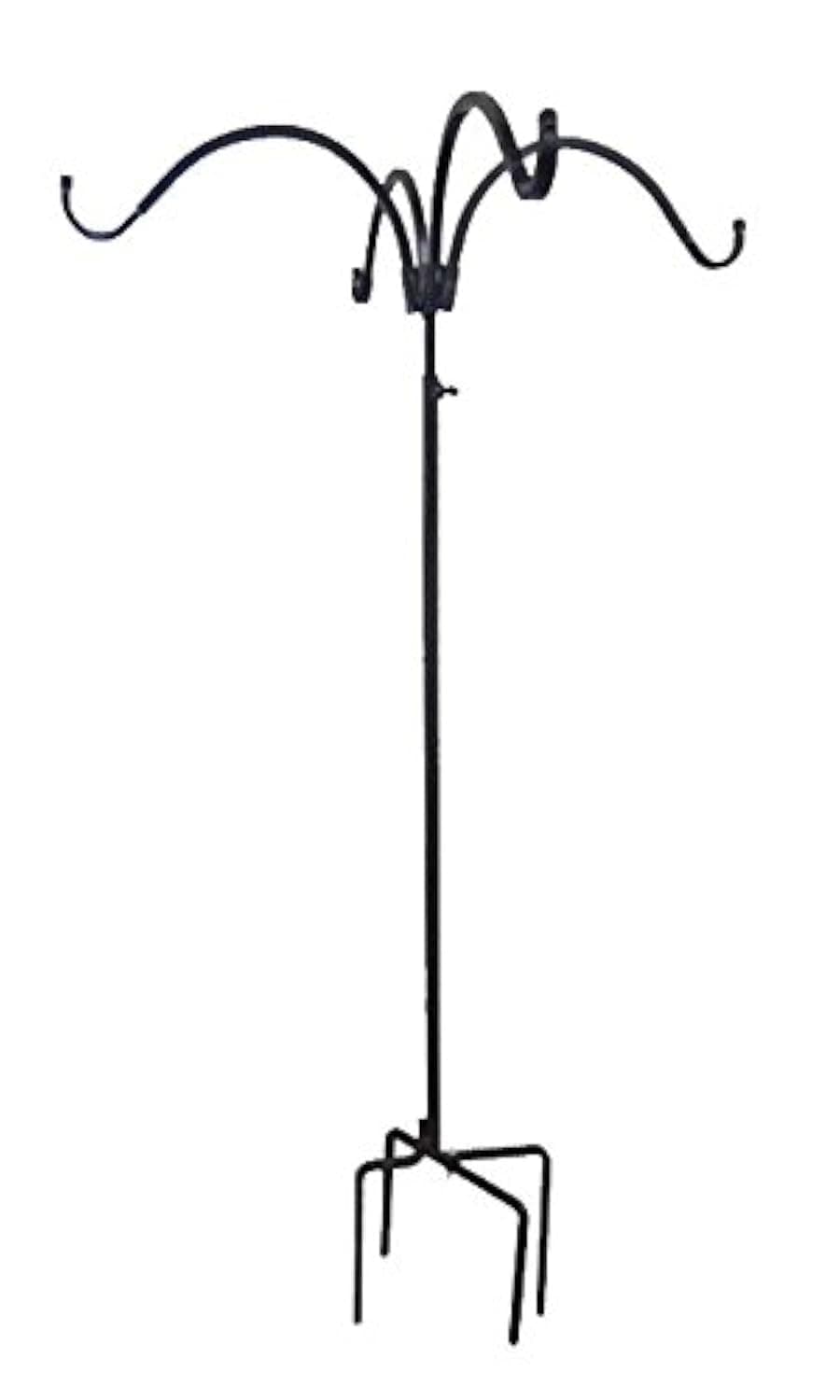 Erva Quad Arm Shepherd Hook for Hanging Feeders & Plants - Sturdy and Durable - Made in The USA