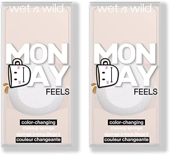 wet n wild Mood Makeup Sponge Monday Feels (Pack of 2)