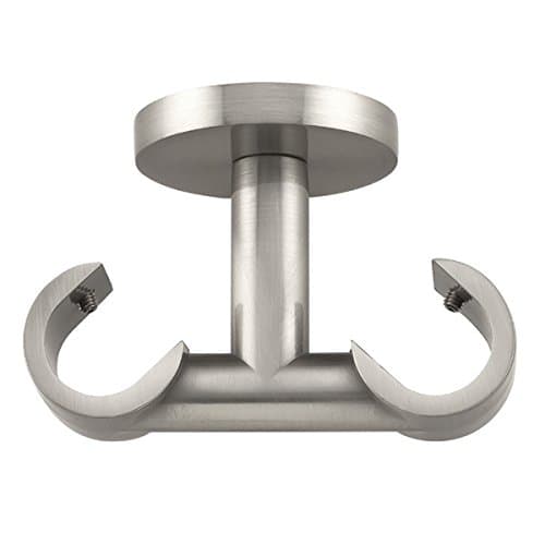 Barras de Cortina - Double Ceiling Bracket Steel, Diameter 20 Mm.