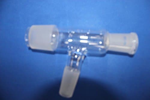Lab glass 3-way distillation Distilling head adapter with two 24/40 joints one 40/38 male joint