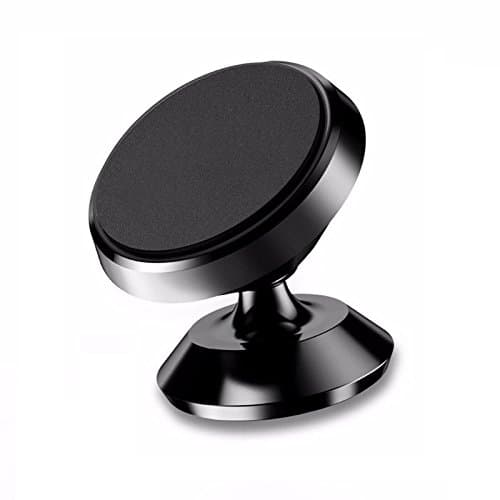 TECKOID Ultra-Compact 360° Universal Magnetic Car Phone Holder Dashboard Mobile Mount Stand (Luxury Full Metal Rotating Smartphone Vehicle Car Cradle Bracket for iPhone, Samsung, HTC etc - Black)