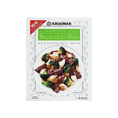 Delicious Broccoli Beef Seasoning Mix - Full Flavored Low Sodium & Fat - All Purpose Seasoning, No Added Preservatives & No High Fructose Corn Syrup - 1oz, (Pack of 12)