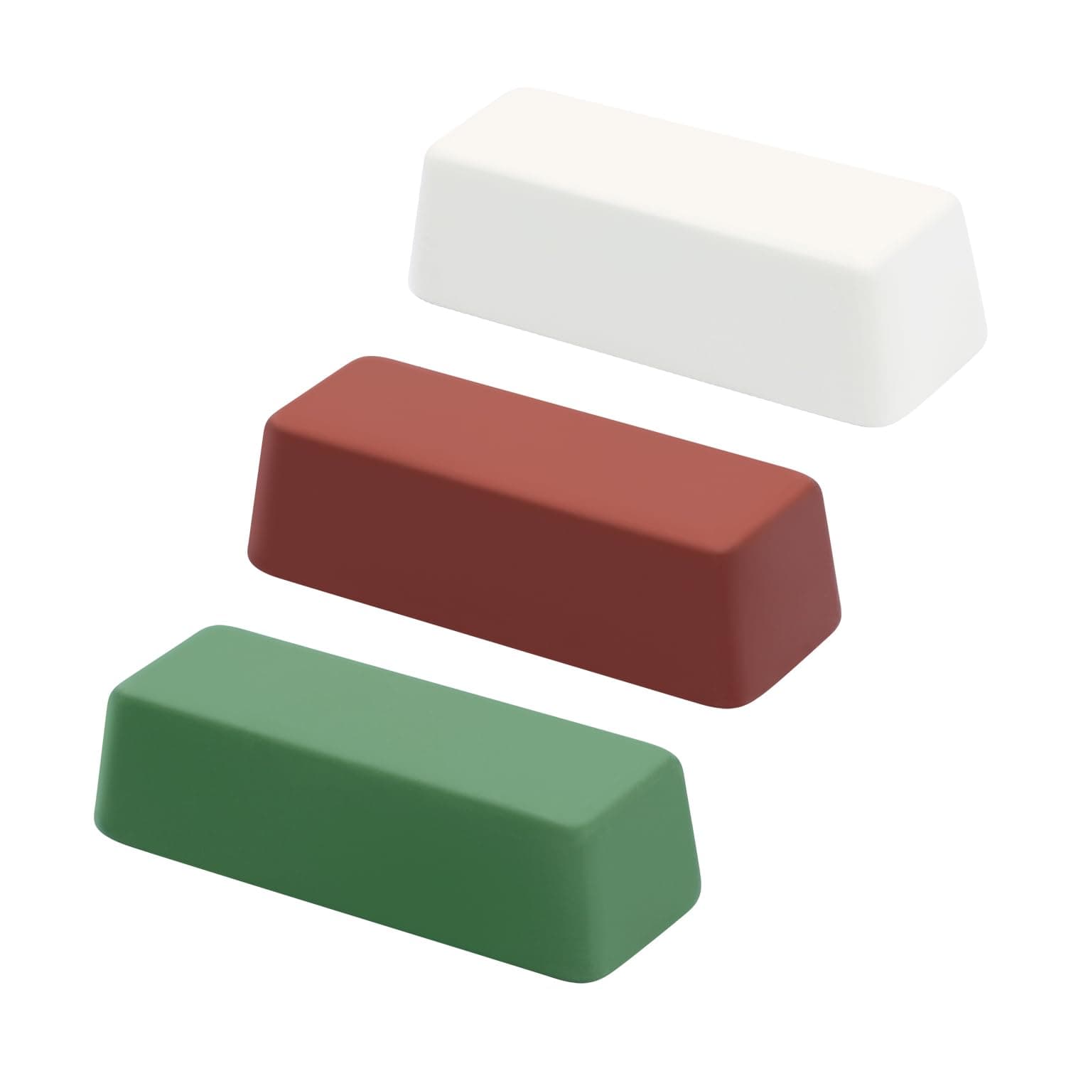 Buffing Polishing Cutting Compounds 4 Oz. Kit - Green Fine/White Medium/Red Coarse - 3 Pack