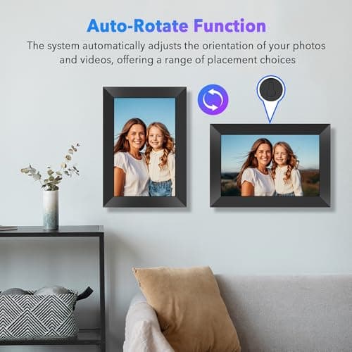 Uhale 10.1" Digital Picture Frame with 32GB Storage Support SD Card, Electronic Photo Frames with 1280 * 800 HD IPS Touch Screen, Instantly and Securely Share Memories, Send Wishes from Anywhere