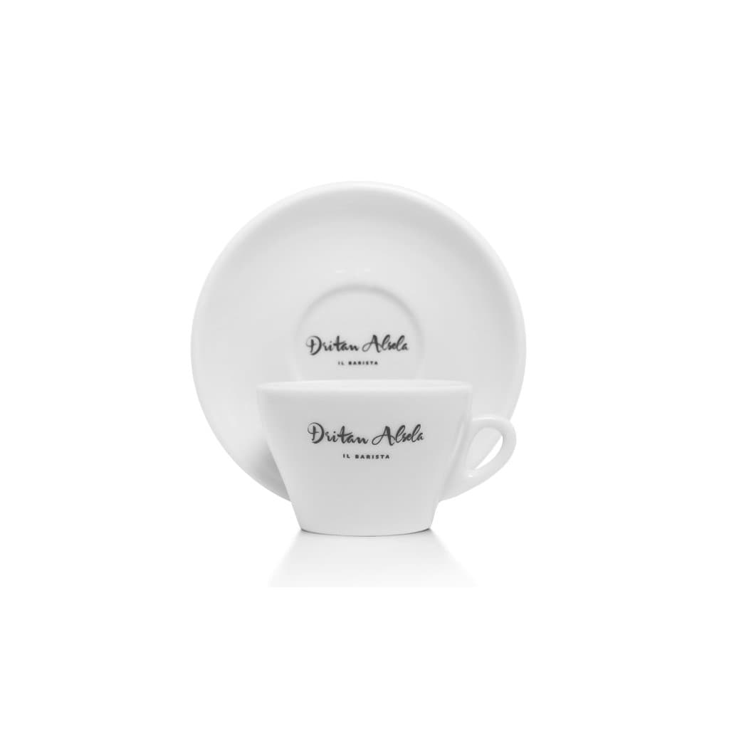 Dritan Alsela Cappuccino/Flat White Cup 150 ml (Assortment of 6 Cups and Saucers)