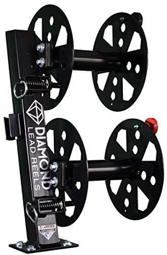 Heavy Duty Fixed Base Welding Lead Reel 10" dia Black Color