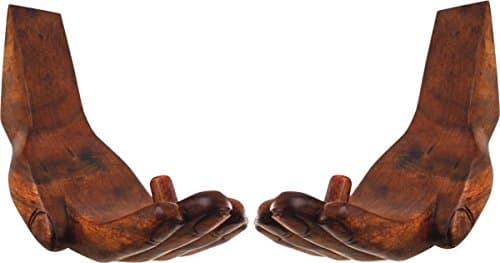 Beatnik Wooden Hands Surfboard Wall Rack - Large