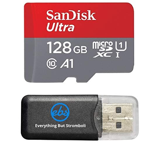 SanDisk 128GB Ultra UHS-I Class 10 Micro SDXC Memory Card works with Motorola Moto X4, G5S Plus, G5S, Z2 Force Edition, E4 Plus, Z2 Play, G5 Plus Phones with Everything but Stromboli (TM) Card Reader