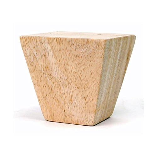 Leg Daddy 3 1/4" Unfinished Square Tapered Sofa Leg, Set of 4