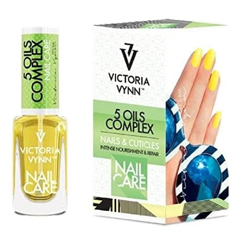 Nail Oil Care, 9ml - 5 Oils Complex for Nails & Cuticles - Natural Nourishment and Regeneration - Macadamia, Argan, Sweet Almond, Avocado, Jojoba