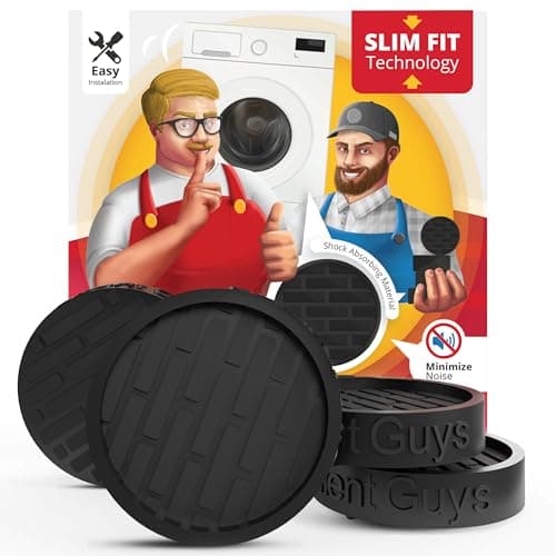 Silent Guys Anti Vibration Pads for Washing Machine 4 pcs Anti Vibration Mat Washing Machine Mat Anti Vibration Pads for Washer Vibration Pad Rubber Mat for Washer and Dryer Washing