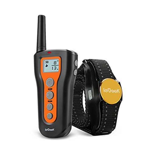 ieGeek Dog Training Collar Remote Shock Collars Up to 1000ft, Upgraded Rechargeable Waterproof Electric Professional Dog E-Collar with Beep, Vibration and Shock for Small Medium Large Dogs