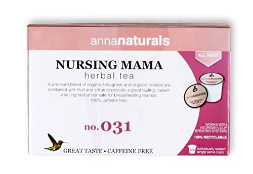 Nursing Tea - Increase Milk Supply With Nursing Mama K-Cups, Keurig or Instant Coffee Brewer Compatible