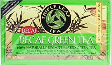 Triple Leaf Tea Decaffeinated Green Tea -- 20 Tea Bags - 2 pc