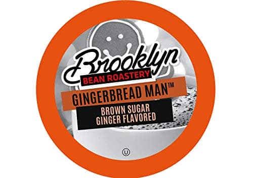 Brooklyn Bean Roastery Gingerbread Man Single Cup Coffee for Keurig K-Cup Brewers, 24 Count
