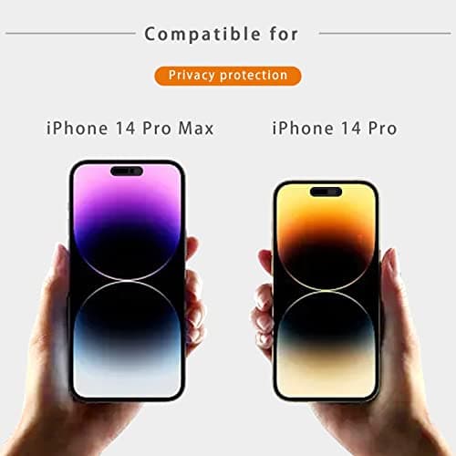 Phone Front Camera Cover,Webcam Cover Compatible for iPhone 14Pro,iPhone 14 Pro Max,Protect Privacy and Security,Not Affect Face ID, 2 Pack-Black