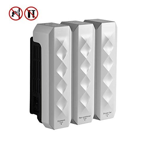 Soap Dispenser Soap/Shampoo/Lotion Modular Design-Wall Mount – 1050ml/36oz - ABS Plastic - White 18039W-3