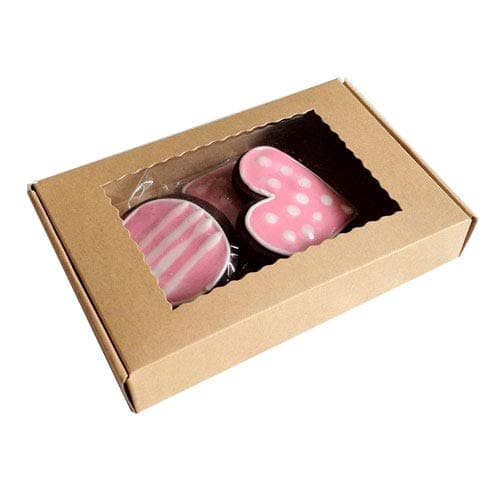 Kraft Brown Cookie Box for 4-6 Cookies ($1.50 X 25 Sets)