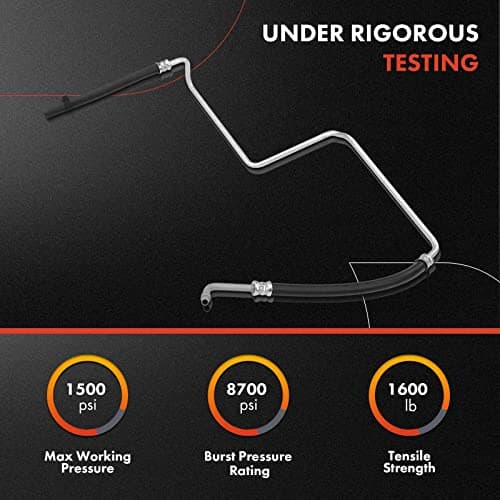 A-Premium Power Steering Return Hose Line Assembly Compatible with Chevrolet Trailblazer GMC Envoy Buick Rainier Isuzu Oldsmobile Saab Gear To Cooler