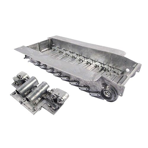 Mato 1/16 Metal Chassis with Track tensioner Back Panel for Heng Long 3818-1 RC German Tiger 1 Tank Lower Hull Robot Chassis