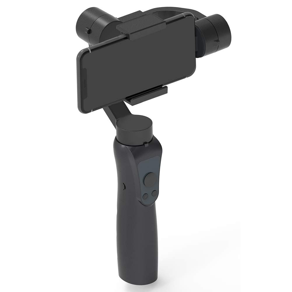 FACEVER 3 Axis Handheld Gimbal Stabilizer Compatible with iPhone, Samsung, Android Smartphones & Gopro, Black