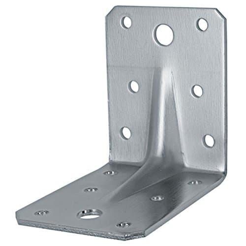 14PCS x 70mm Heavy Duty Reinforced GALVANISED Angle Brackets Corner Brace Timber 2,5mm T/Decking Joists Timber