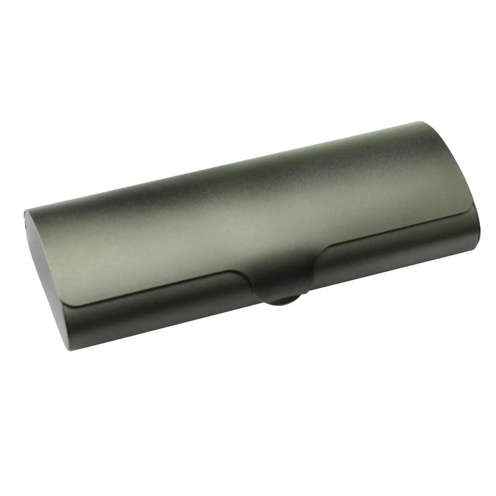 Slim Aluminium Glasses Case, Lightweight Eyeglasses Case Spectacles Protection Case with Aluminium Outer Shell and Snap Lock for Women Men