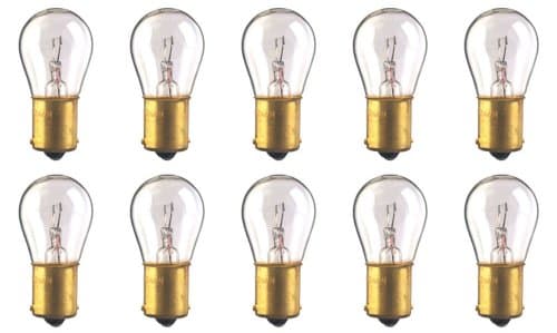 CEC Industries #1129 Bulbs, 6.4 V, 16.832 W, BA15s Base, S-8 Shape (Box of 10)
