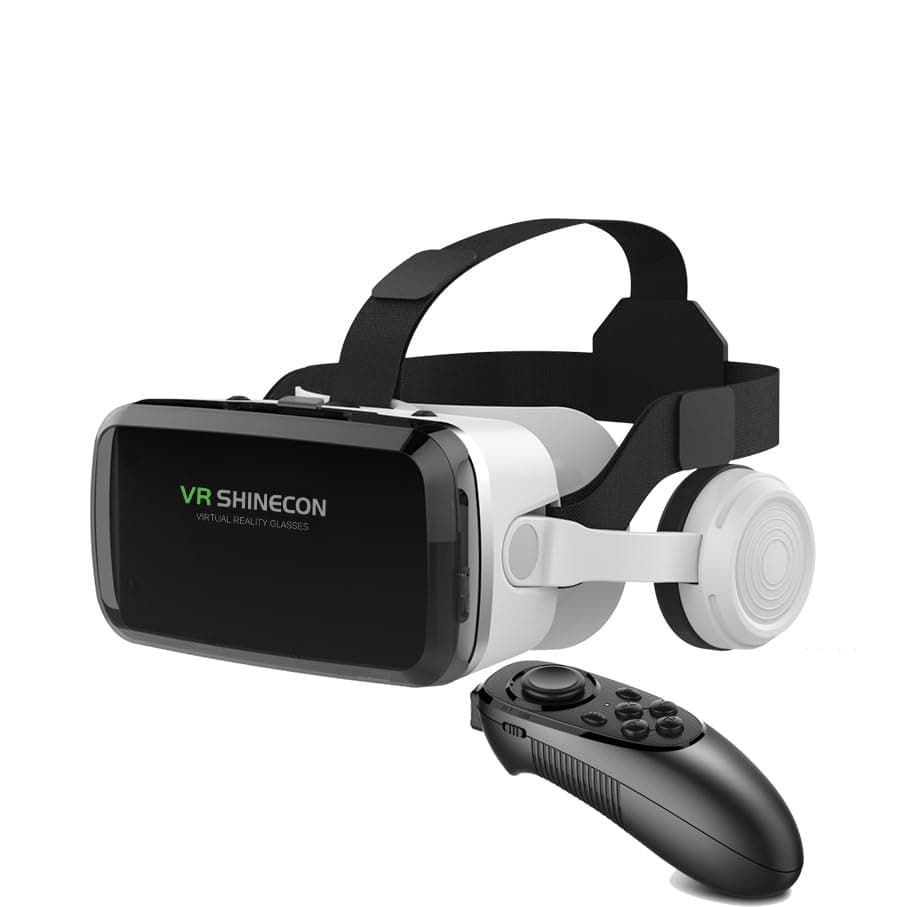 VR Headset 3D Virtual Reality Glasses Viewer Box VR Goggles Kit for iPhone 15 14 13 12 Pro Max Plus Samsung Galaxy S24 S23 S22 S21 Edge etc IOS Android Smartphone for Adult & Kids