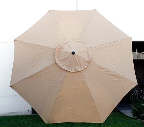 New Replacement Umbrella Canopy for 9FT 8 Ribs, Color: Tan/Beige (Canopy ONLY)