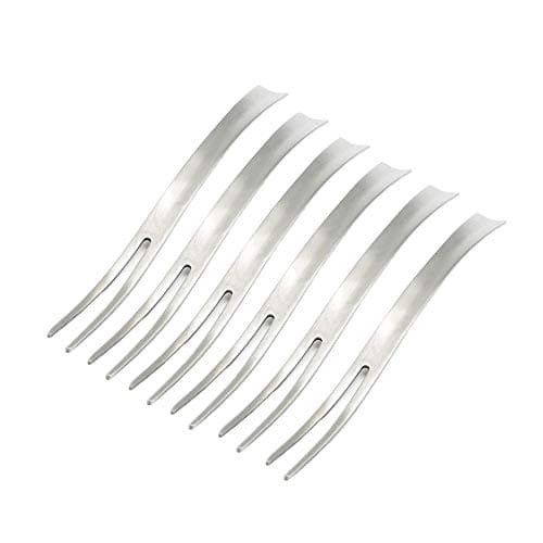 Easycomf Fruit Forks Appetizer Forks Small Forks Dessert Forks Stainless Steel, 5-inch (6-Piece) (Fruit Forks)