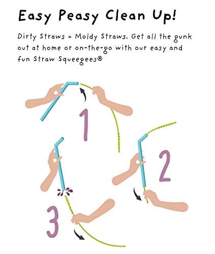 Silicone Straws - Slender Size BPA Free Non-Rubber Silicon Reusable Drinking Straws for Stainless Steel 20 oz Yeti Tumbler - Flexible, Chewy, Bendy & Safe for Kids/Toddlers