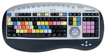 Bella Pro Series 3.0 Editing Keyboard for Avid Media Composer, with USB Ports, for Mac & Windows.