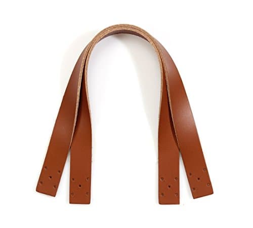 byhands 100% Genuine Leather Purse Handles/Bag Strap, Tan, 14.5" (24-3702)