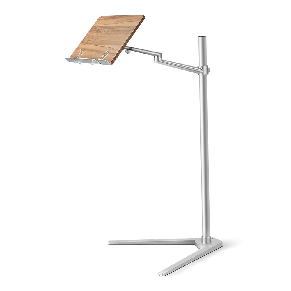 Floor Stand for Book Reading Height Adjustable Bamboo Book Stand Holder