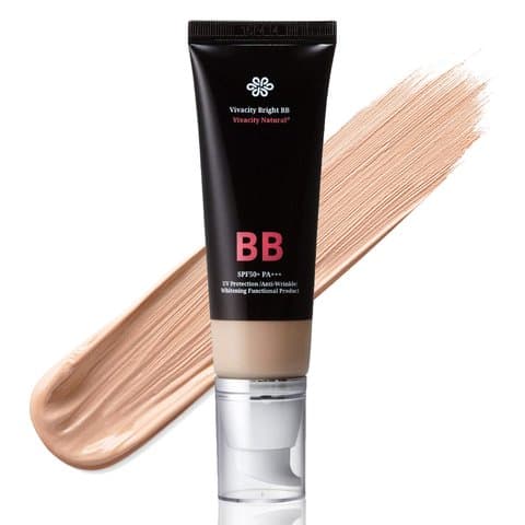 LovLuv Vivacity BB Cream Anti-aging Face Moisturizer, SPF 50, Natural, 1.69 fl oz