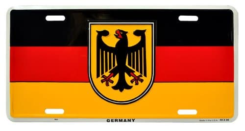 Germany (Eagle) -- 6" x 12" Metal License Plate