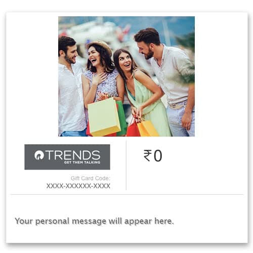 Reliance Trends | Flat 3% off | E-Gift Card | Instant Delivery | Valid for in-store purchases | 6 months validity