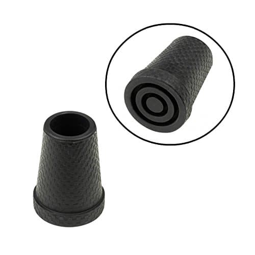 Rubber tip in Black Carbon Look - with Steel Insert (19 mm)