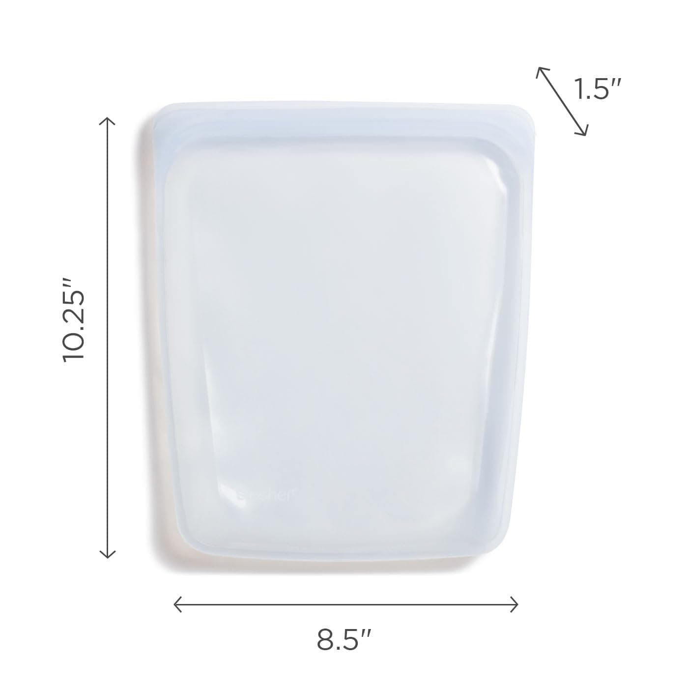 Stasher Platinum Silicone Food Grade Reusable Storage Bag, Black (1/2 Gallon) | Reduce Single-Use Plastic | Cook, Store, Sous Vide, or Freeze | Leakproof, Dishwasher-Safe, Eco-friendly | 64 Oz