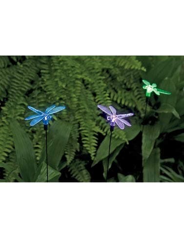 Dragonfly Solar Lights, Set of 3