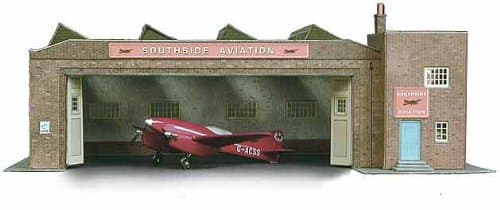Superquick Multi-purpose Depot Building / Aircraft Hangar - 1/72 OO/HO - Card Kit