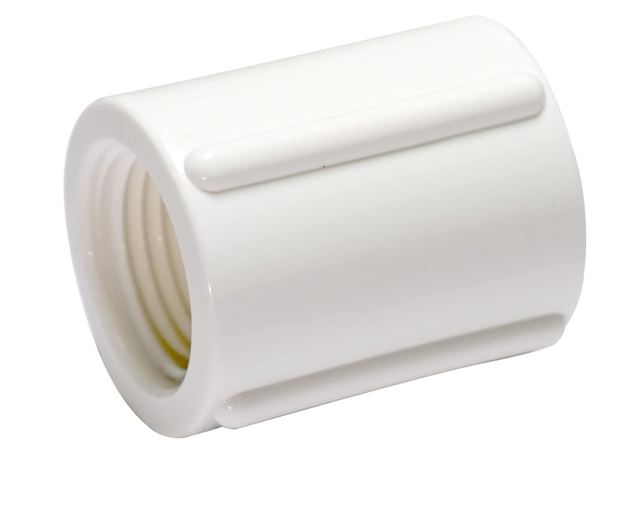 Rainbow Dream 3/4 Inch PVC Female Coupling Adapter Pipe Fitting (Female x Female BSPT Pipe Thread) - 10 Packs, White