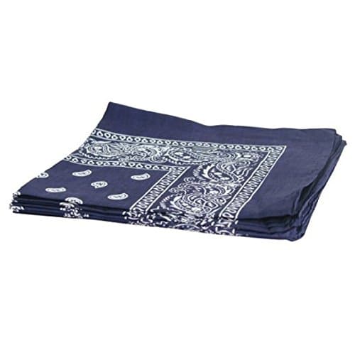 Paisley Cotton Bandanas NAVY