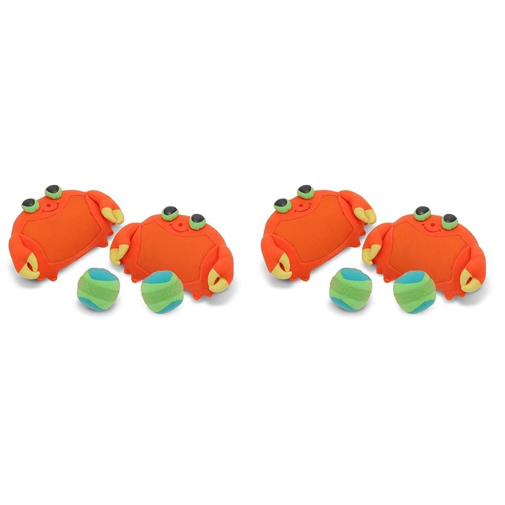 Melissa & Doug Sunny Patch Clicker Crab Toss and Grip Catching Game with 2 Balls (Pack of 2)